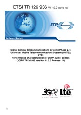 ETSI TR 126936-V11.0.0 16.10.2012