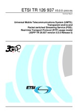 ETSI TR 126937-V5.0.0 30.9.2003