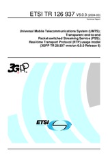 ETSI TR 126937-V6.0.0 28.1.2005