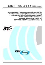 ETSI TR 129998-4-4-V8.0.0 19.1.2009