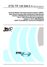 ETSI TR 129998-5-4-V8.0.0 19.1.2009