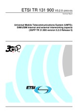 ETSI TR 131900-V5.2.0 31.3.2003
