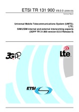 ETSI TR 131900-V8.0.0 3.3.2009