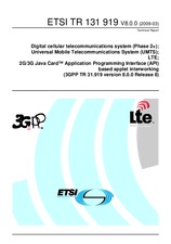 ETSI TR 131919-V8.0.0 3.3.2009