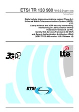 ETSI TR 133980-V10.0.0 19.4.2011