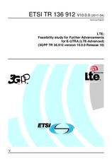 ETSI TR 136912-V10.0.0 4.4.2011