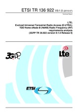 Norma ETSI TR 136922-V9.1.0 9.7.2010 náhled