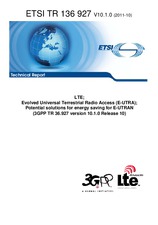 Norma ETSI TR 136927-V10.1.0 21.10.2011 náhled