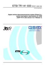 ETSI TR 141033-V4.0.1 3.5.2001