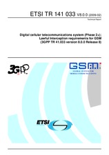 Náhled ETSI TR 141033-V8.0.0 3.2.2009
