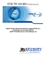 Norma ETSI TR 143903-V12.0.0 30.9.2014 náhled