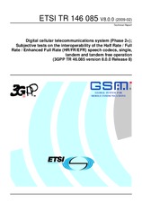 ETSI TR 146085-V8.0.0 17.2.2009