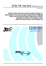 ETSI TR 155919-V10.0.0 16.5.2011