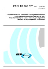 ETSI TR 182026-V3.1.1 29.9.2009