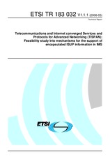 Náhled ETSI TR 183032-V1.1.1 12.5.2006