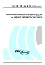 Náhled ETSI TR 183046-V2.0.0 30.1.2008