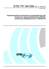 ETSI TR 184008-V2.1.1 19.2.2009