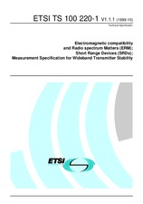 ETSI TS 100220-1-V1.1.1 21.10.1999