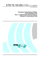 ETSI TS 100392-11-8-V1.1.1 28.9.2000