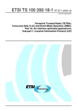 ETSI TS 100392-18-1-V1.2.1 22.12.2005