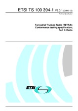 ETSI TS 100394-1-V2.3.1 5.12.2000