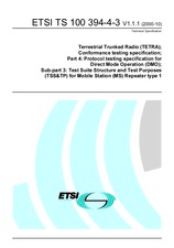 ETSI TS 100394-4-3-V1.1.1 27.10.2000