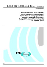 ETSI TS 100394-4-14-V1.1.1 30.10.2000