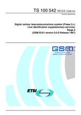 ETSI TS 100542-V6.0.0 29.4.1999