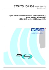 ETSI TS 100906-V6.2.0 28.4.2000
