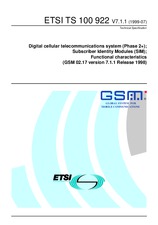 ETSI TS 100922-V7.1.1 30.7.1999