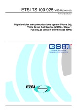 ETSI TS 100925-V8.0.0 22.2.2001