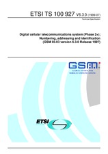 ETSI TS 100927-V6.3.0 30.7.1999