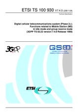 Náhled ETSI TS 100930-V7.4.0 25.4.2001