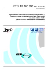 ETSI TS 100930-V8.5.0 13.7.2001