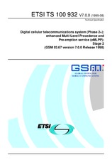 ETSI TS 100932-V7.0.0 13.8.1999