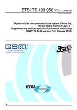 Náhled ETSI TS 100950-V7.4.0 25.6.2001