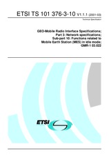 ETSI TS 101376-3-10-V1.1.1 15.3.2001