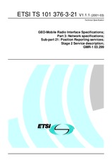 ETSI TS 101376-3-21-V1.1.1 15.3.2001