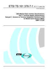 ETSI TS 101376-7-1-V1.1.1 15.3.2001