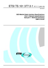 ETSI TS 101377-3-1-V1.1.1 15.3.2001