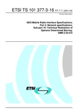 ETSI TS 101377-3-16-V1.1.1 15.3.2001