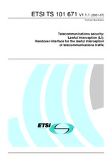 ETSI TS 101671-V1.1.1 3.7.2001