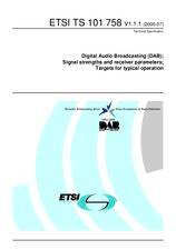 ETSI TS 101758-V1.1.1 18.7.2000
