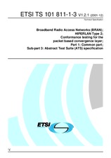 ETSI TS 101811-1-3-V1.2.1 17.12.2001