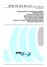 ETSI TS 101811-2-1-V1.1.1 17.12.2001