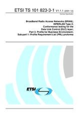 ETSI TS 101823-3-1-V1.1.1 17.12.2001