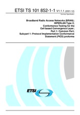 ETSI TS 101852-1-1-V1.1.1 17.12.2001