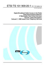 ETSI TS 101909-20-1-V1.1.2 19.10.2005