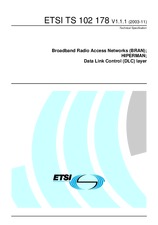 Norma ETSI TS 102178-V1.1.1 28.11.2003 náhled