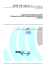 Norma ETSI TS 102611-V1.1.1 29.10.2007 náhled